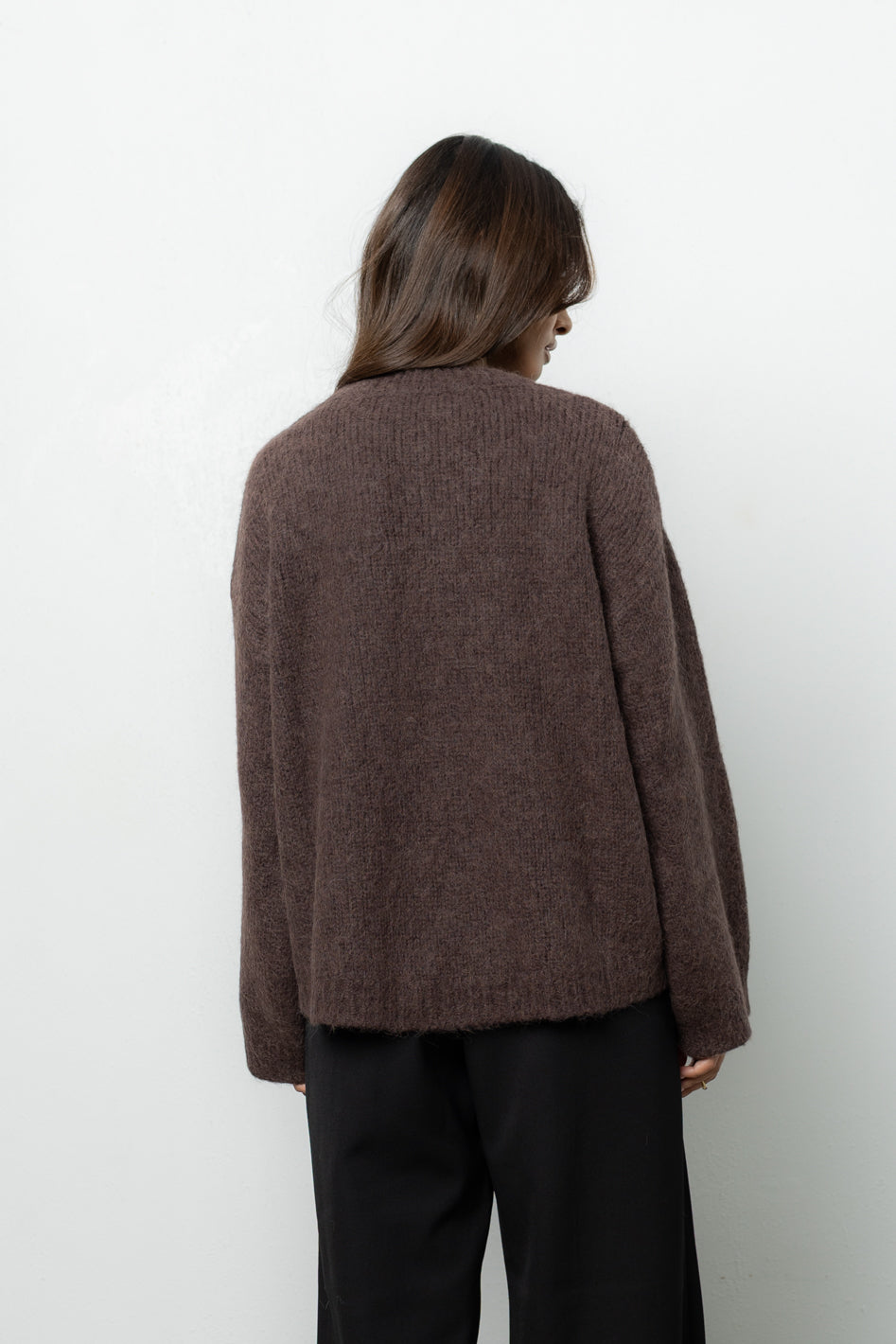 Sweter Ismo Dark Brown Petite