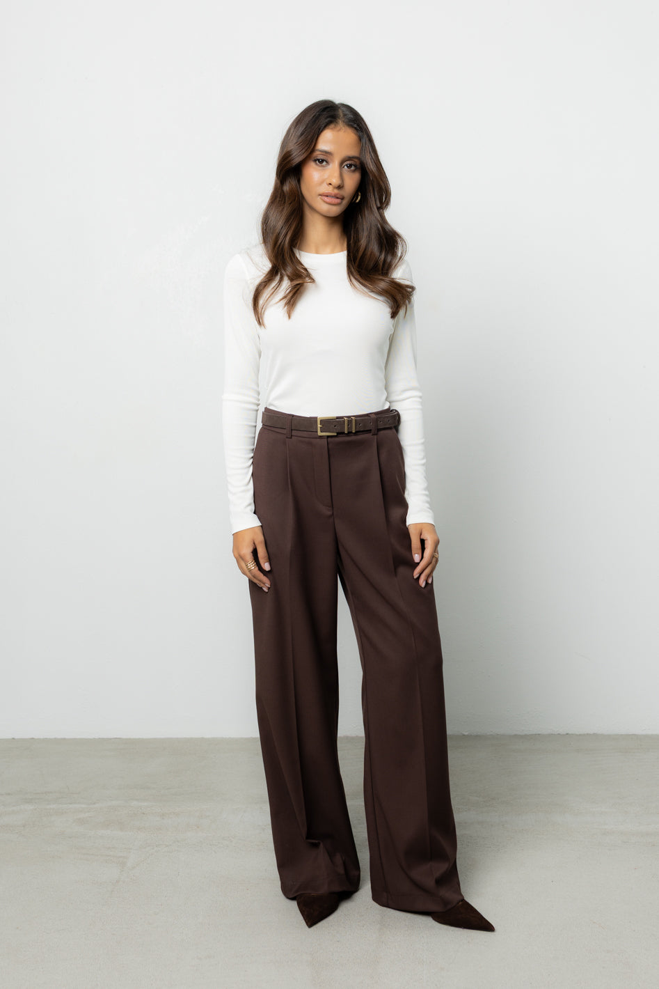 Spodnie Espe Brown Petite