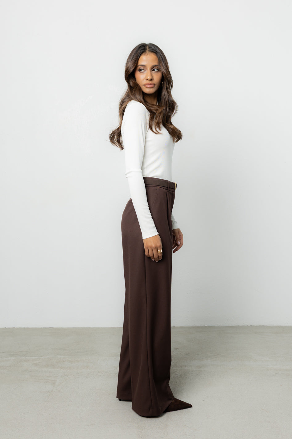 Spodnie Espe Brown Petite