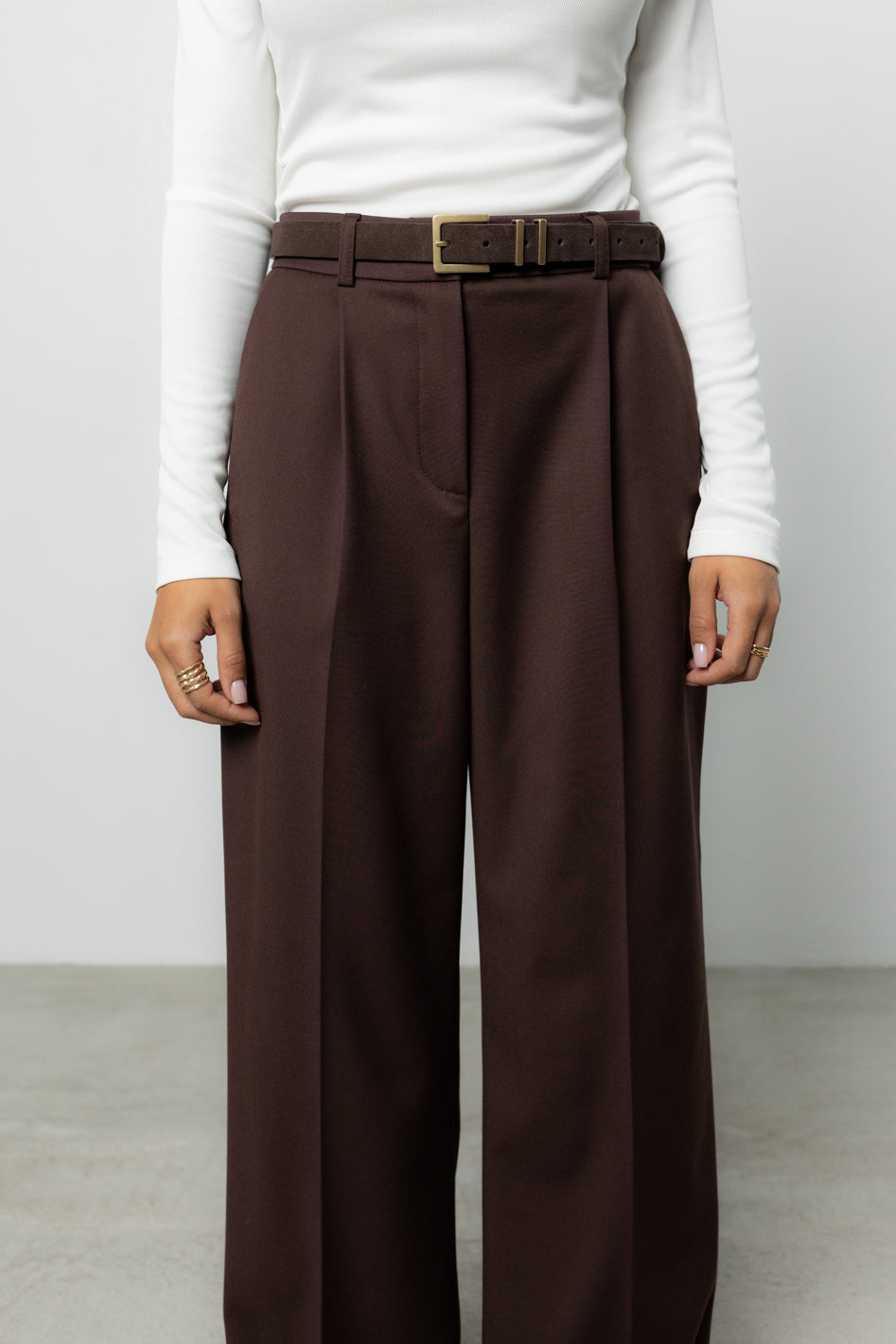 Pasek Ezra Brown Gold