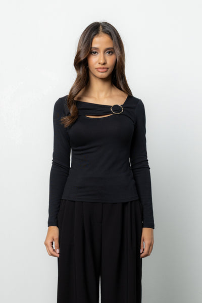 Bluzka Clove Black Petite