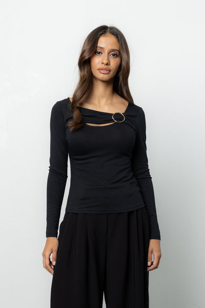 Bluzka Clove Black Petite