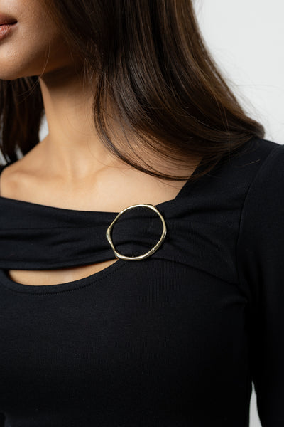 Bluzka Clove Black Petite