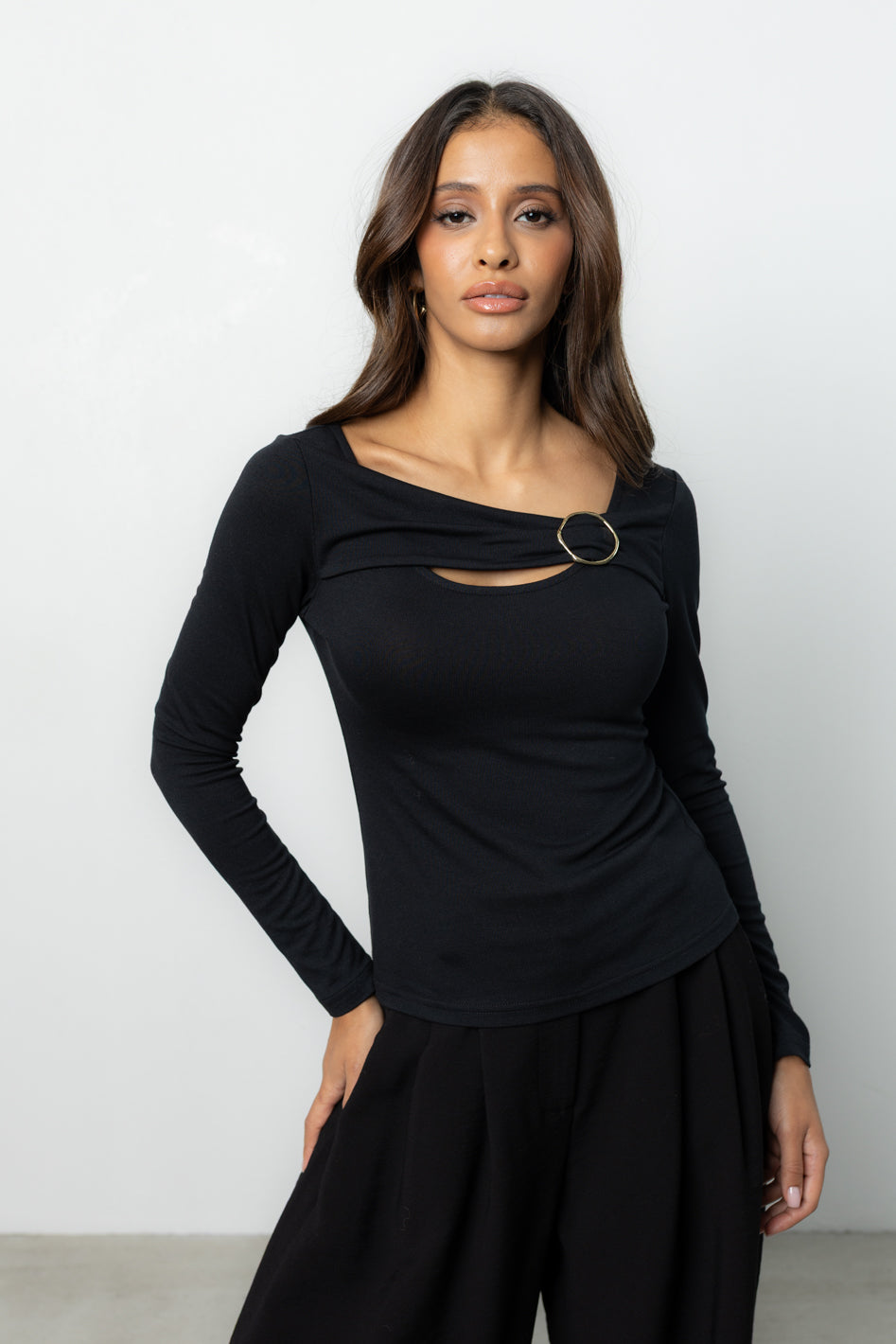 Bluzka Clove Black Petite