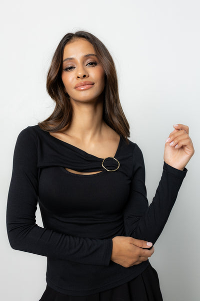 Bluzka Clove Black Petite