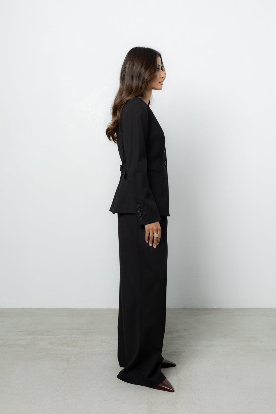 Marynarka Morgan Black Wool Petite