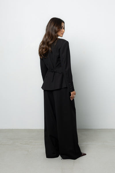 Marynarka Morgan Black Wool Petite