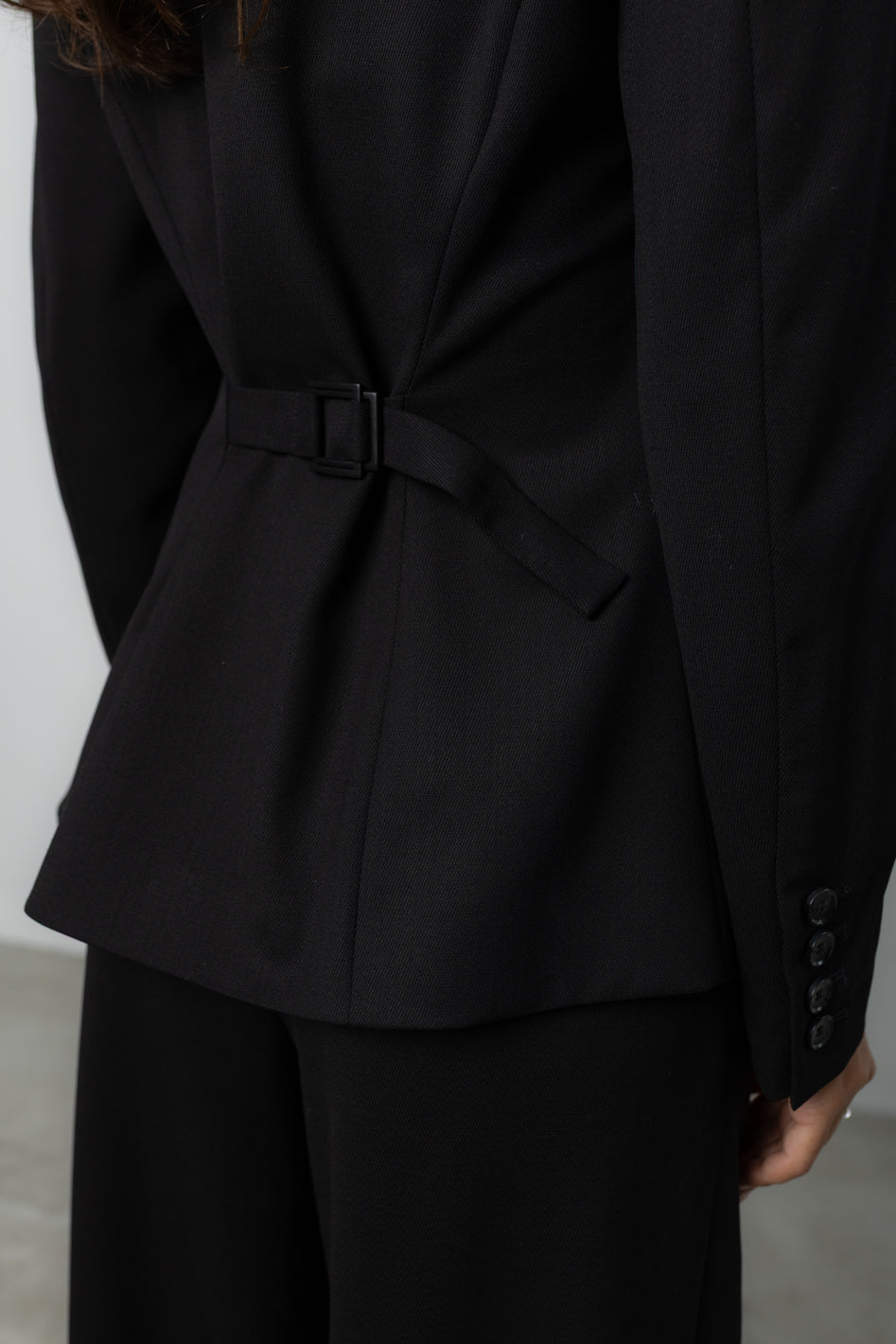 Marynarka Morgan Black Wool Petite