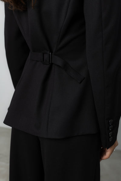 Marynarka Morgan Black Wool Petite