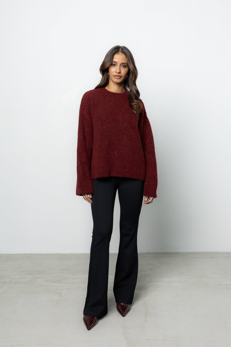 Sweter Ismo Bordo Petite