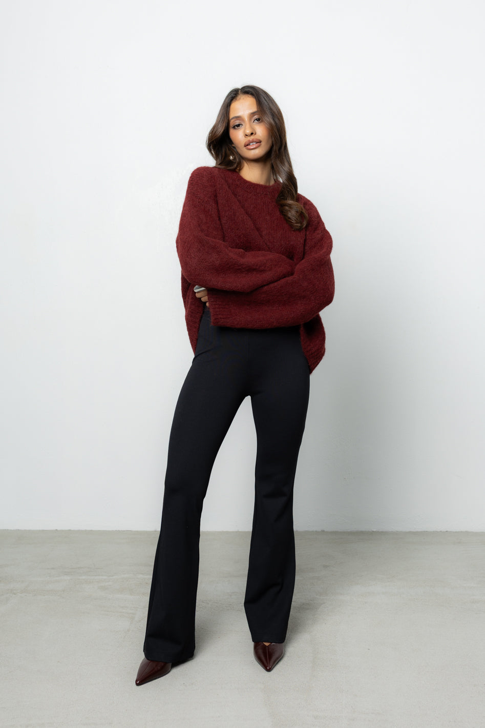 Sweter Ismo Bordo Petite