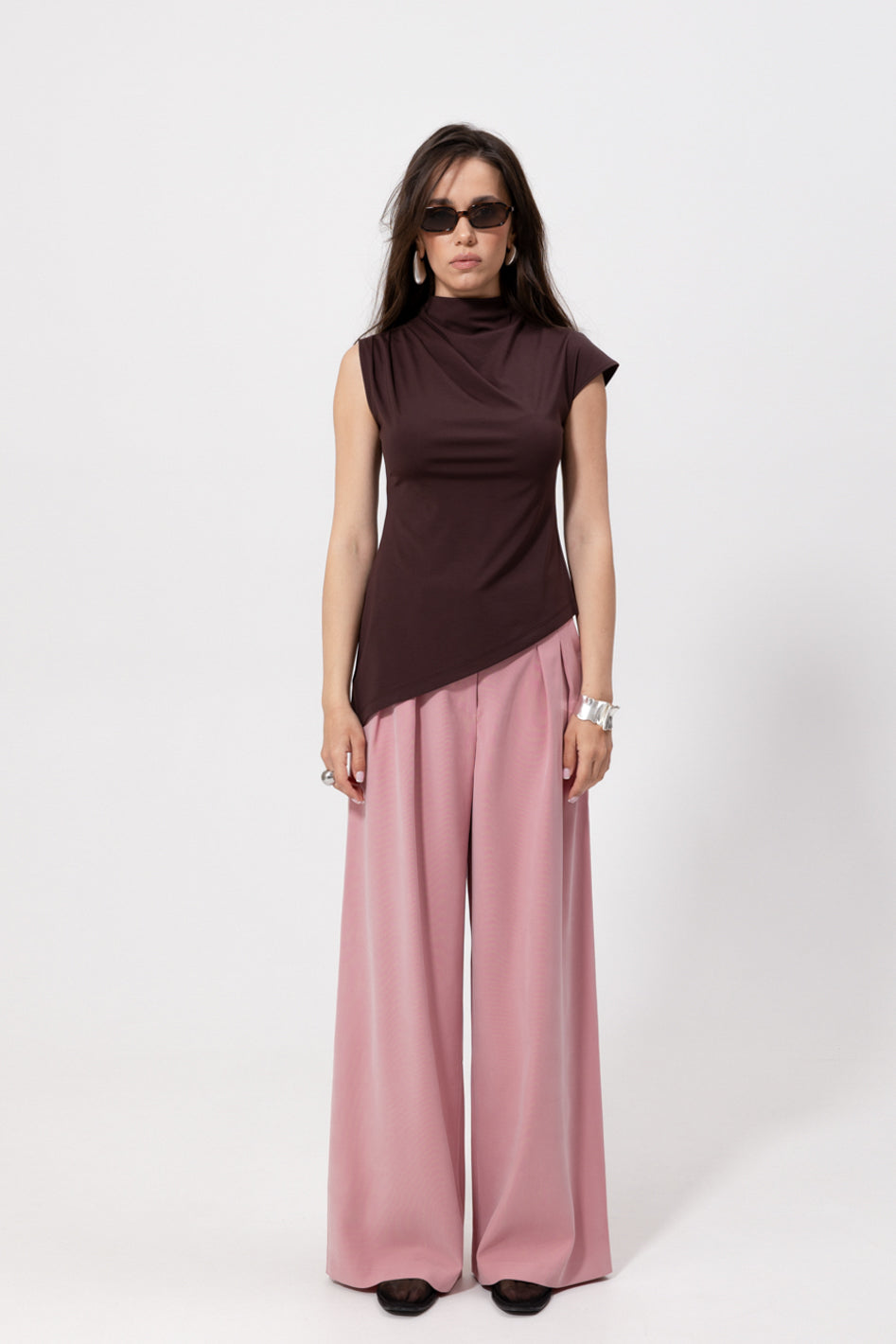 Spodnie Naver Vis Pink Petite