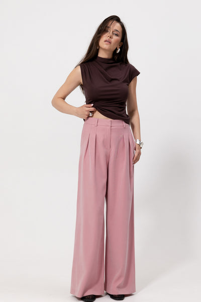 Spodnie Naver Vis Pink Petite