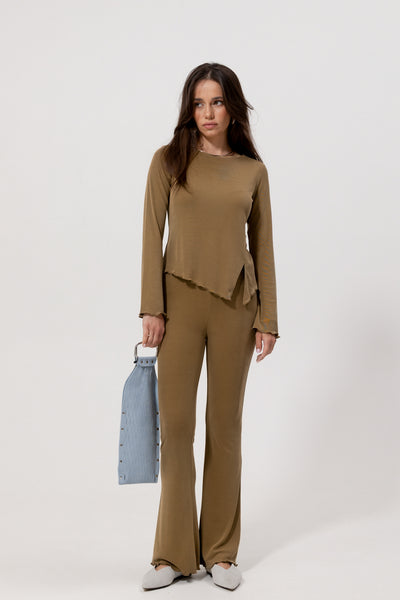 Longsleeve Devon Olive Petite