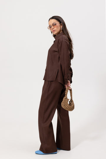 Spodnie Abaro Chocolate Linen Petite
