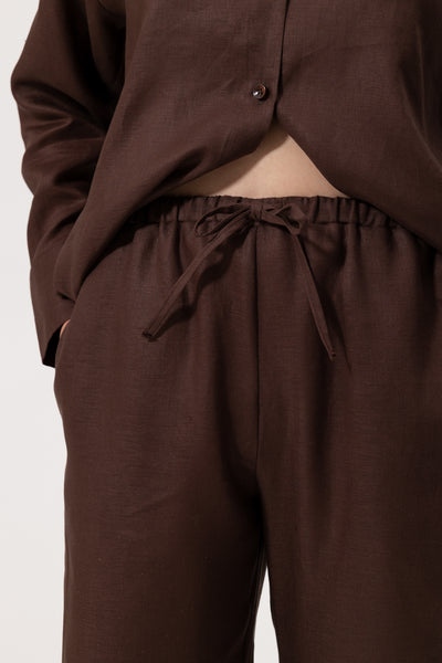Spodnie Abaro Chocolate Linen Petite