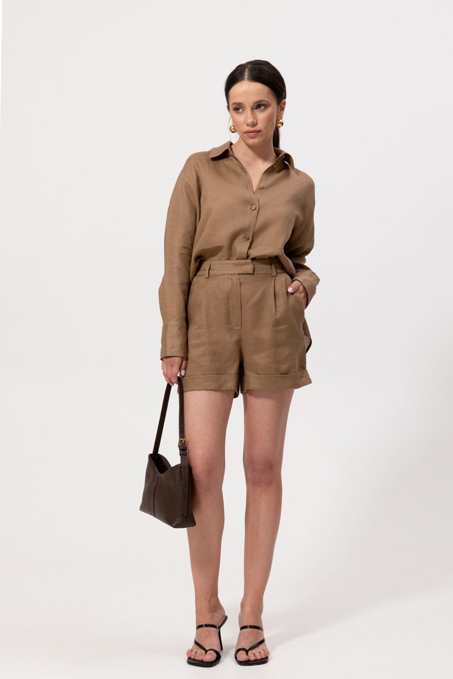 Koszula Isla Beige Linen Petite