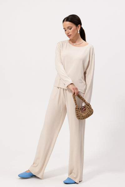 Spodnie Lenno Cream Petite