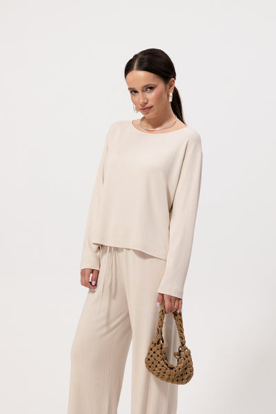 Spodnie Lenno Cream Petite