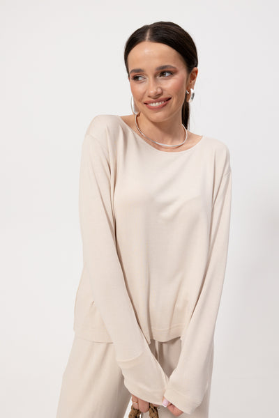 Longsleeve Loren Cream Petite