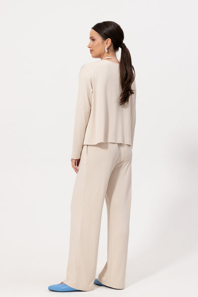 Spodnie Lenno Cream Petite
