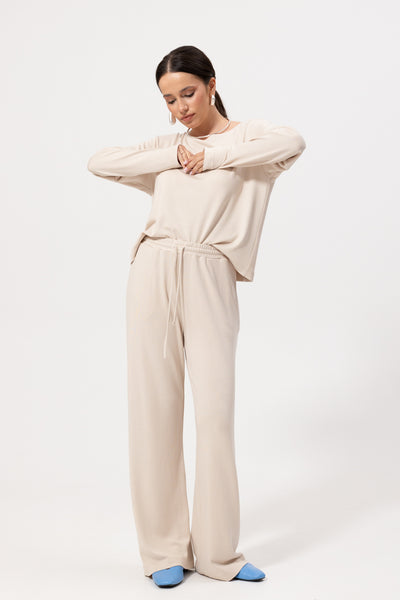Spodnie Lenno Cream Petite