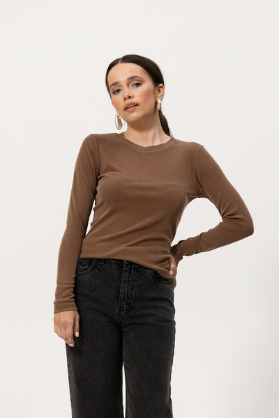 Longsleeve Selmo New Mocha Petite