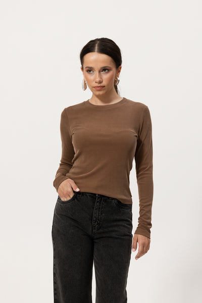 Longsleeve Selmo New Mocha Petite