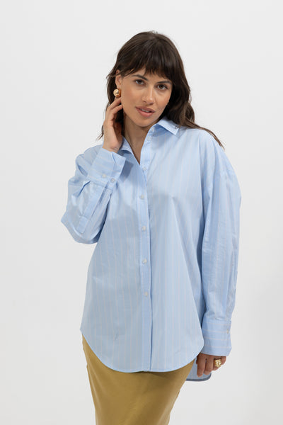 Koszula Menza Stripes Blue Petite
