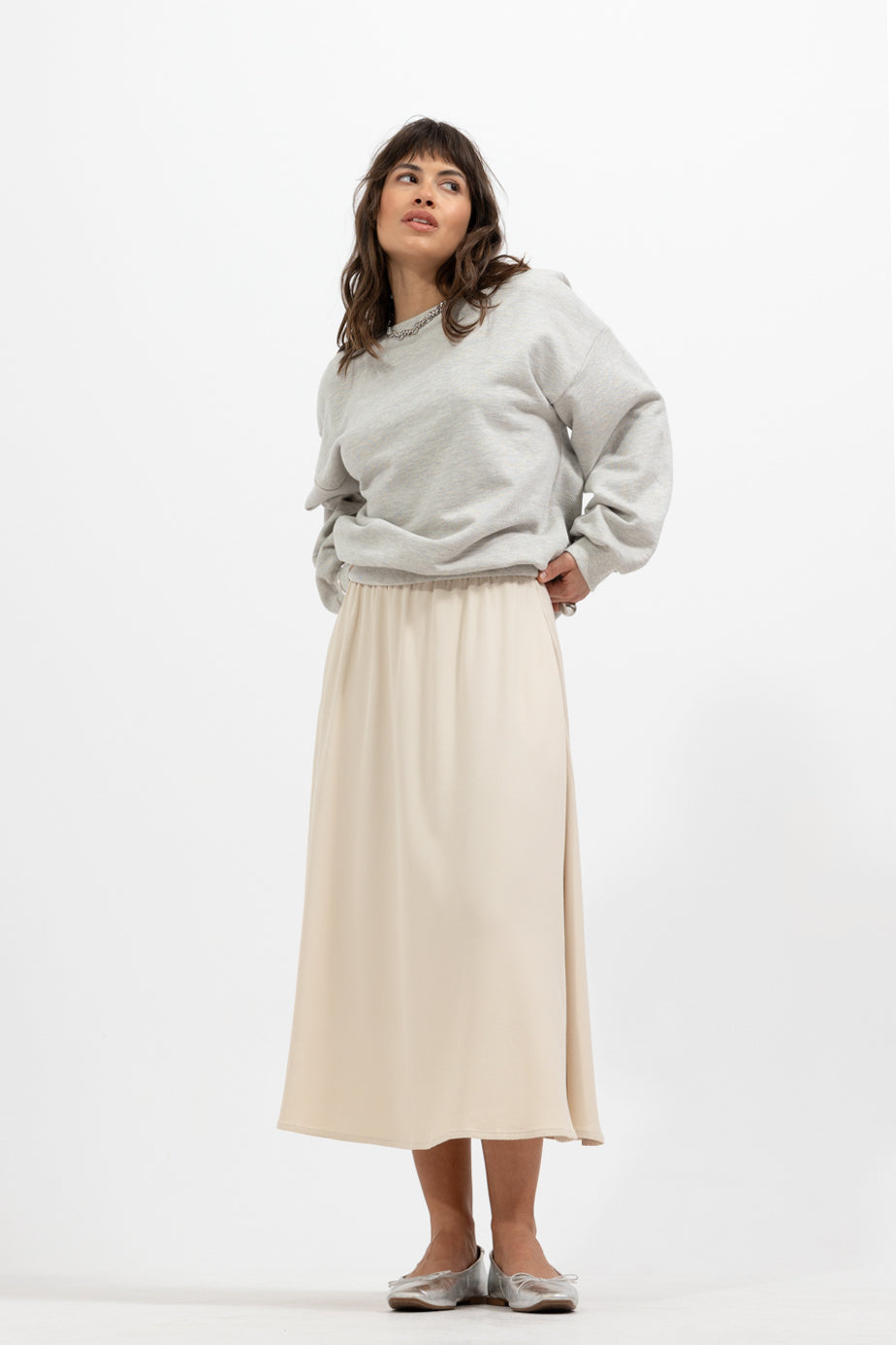 Spódnica Veloria Light Beige Petite