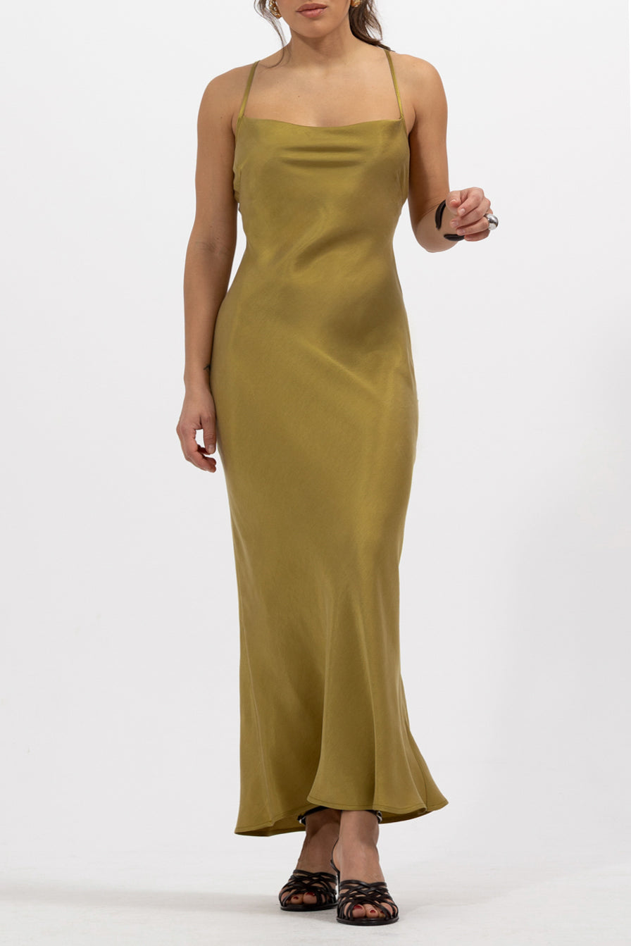Sukienka Salina Golden Olive Petite