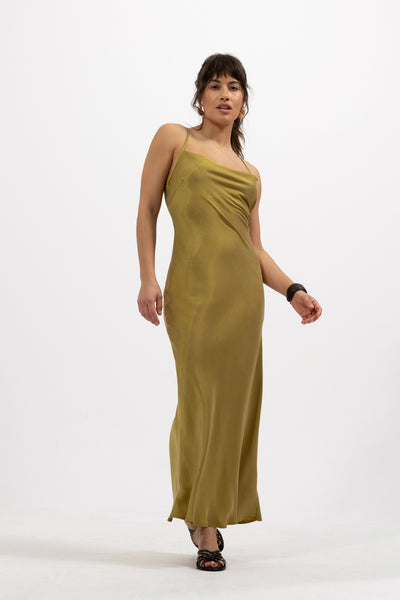 Sukienka Salina Golden Olive Petite