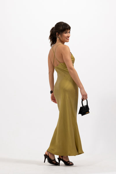 Sukienka Salina Golden Olive Petite