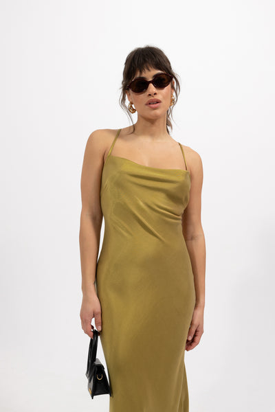 Sukienka Salina Golden Olive Petite