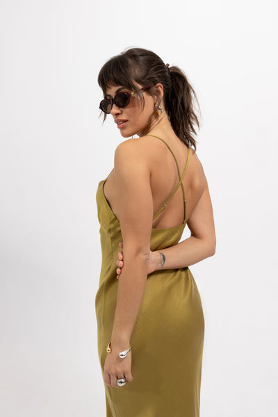 Sukienka Salina Golden Olive Petite