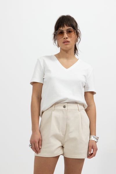 T-shirt Olo White Petite