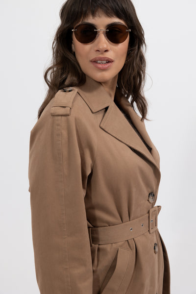 Trencz Vermont Dark Beige Petite