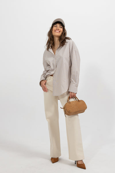 Koszula Menza Stripes Beige Petite
