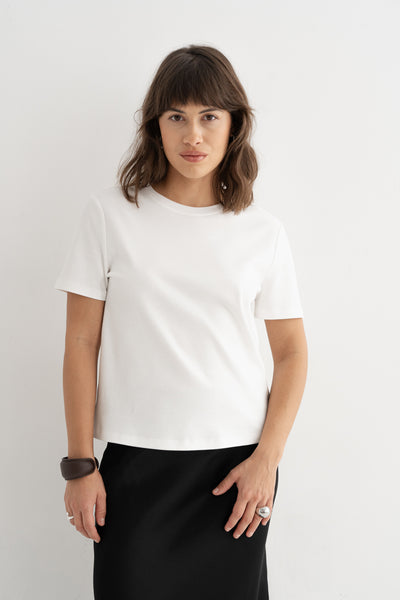 T-shirt Regro White Petite