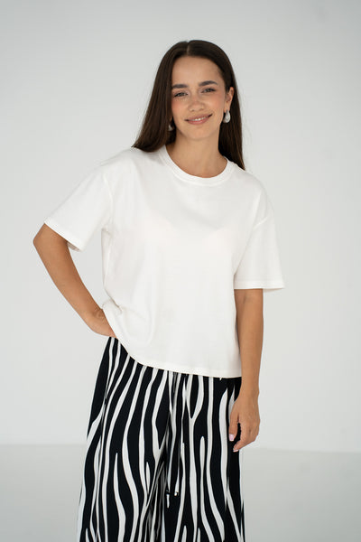 T-shirt Nolan White Petite