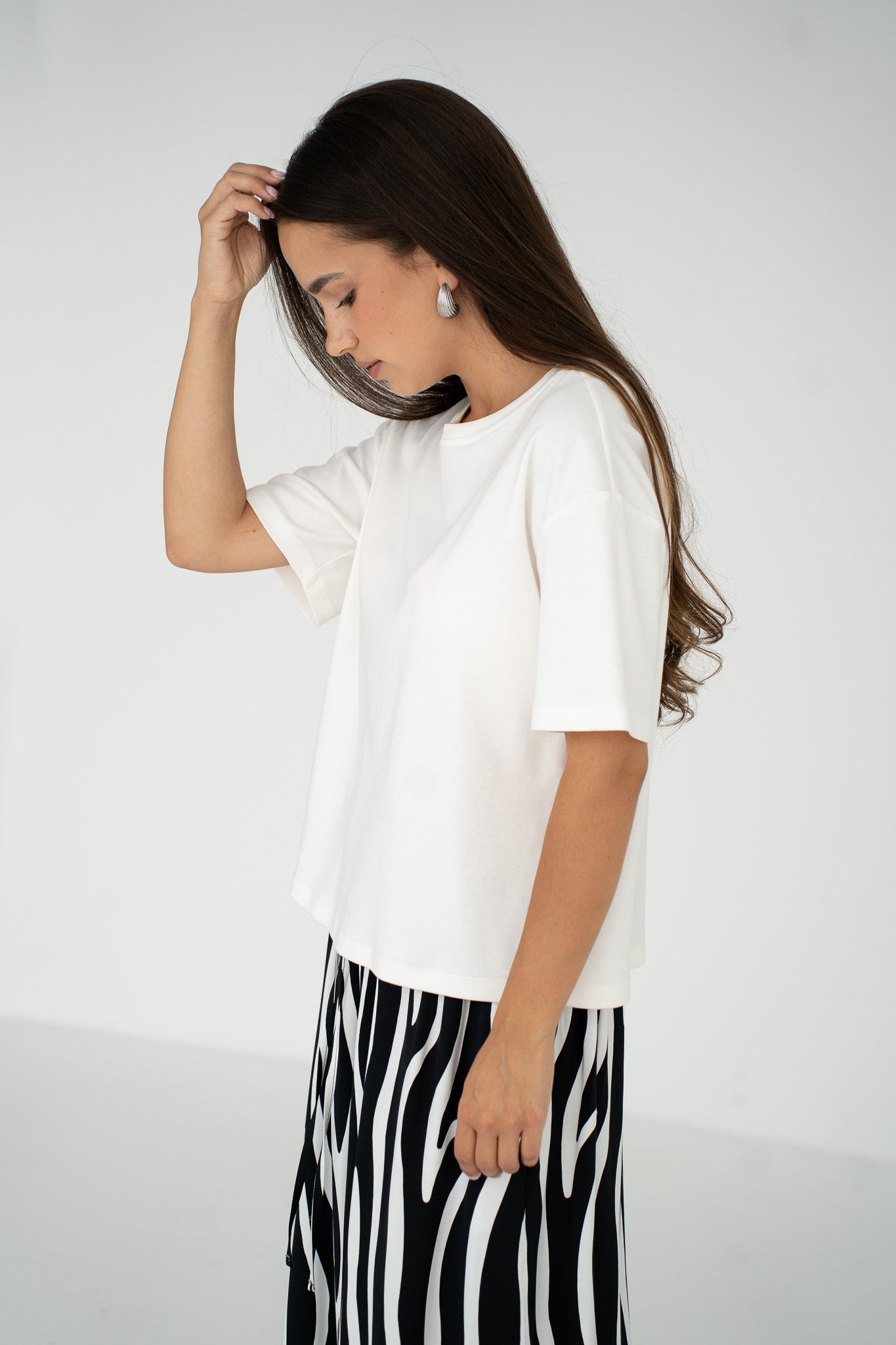 T-shirt Nolan White Petite