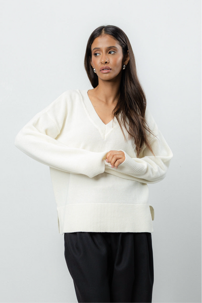 Sweter Vene Cream Petite