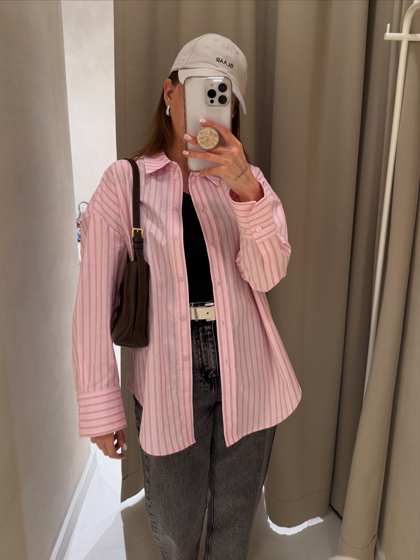 Koszula Menza Stripes Pink Petite