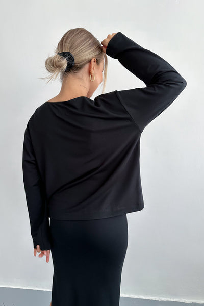 Longsleeve Loren Black Petite