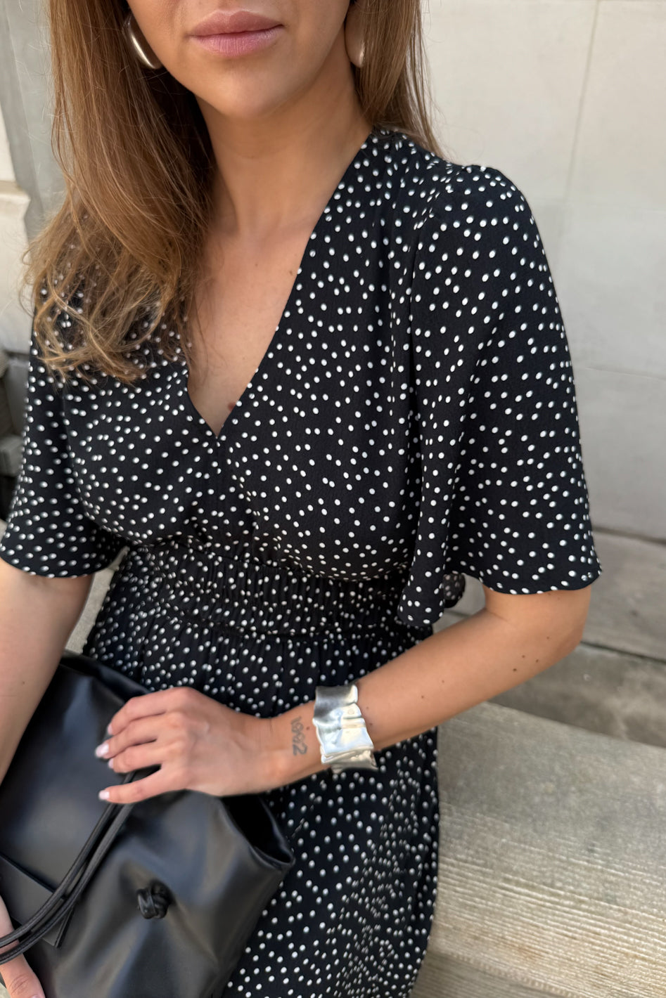 PREORDER - Sukienka Carla Black Dots Petite