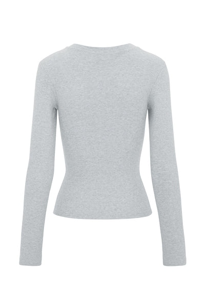 Longsleeve Selmo Grey Melange Petite