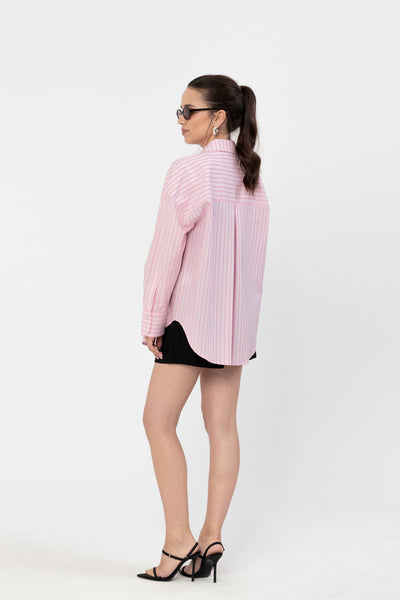 Koszula Menza Stripes Pink Petite