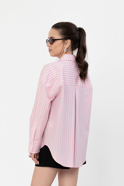 Koszula Menza Stripes Pink Petite