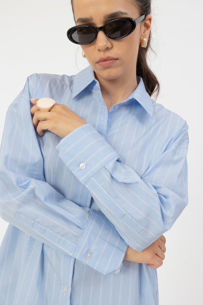 Koszula Menza Stripes Blue Petite