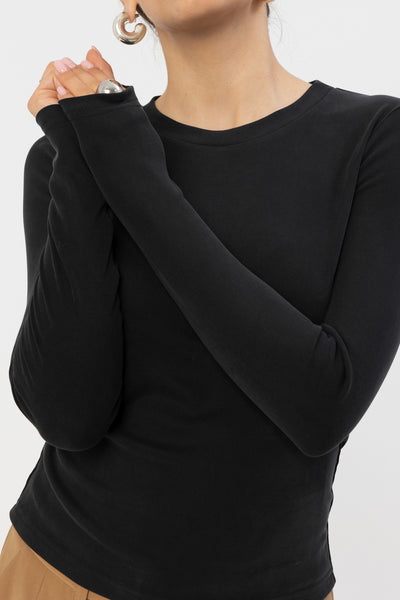 Longsleeve Selmo New Black Petite